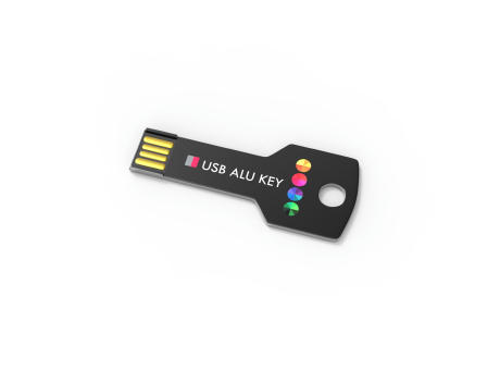 USB Stick Alu Key Black, 2 GB Basic