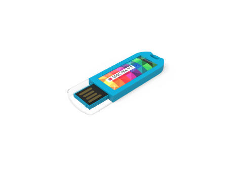USB Stick Spectra V2 Light Blue, 2 GB Basic