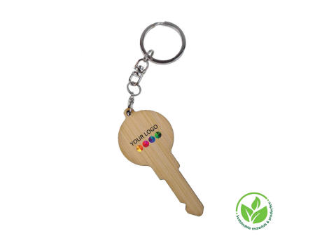 Key Ring Bamboo DYO, Print in full color