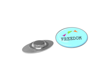 Pin Metal with magnet, Oval