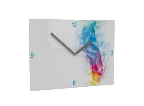 Horae Wall Clock Premium Rectangular 240 x 350 mm, Silver Clock Hands