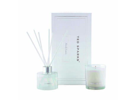 Ted Sparks Candle & Diffuser Gift Set Fresh Linen