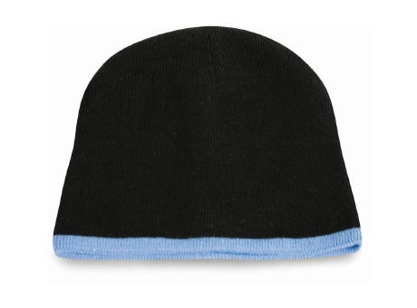 Gorro de punto contrastado