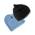 Gorro de punto contrastado