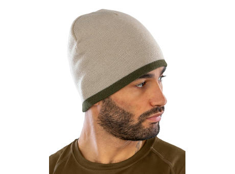 Gorro de punto contrastado