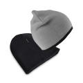 Gorro de punto contrastado