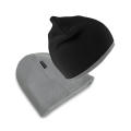 Gorro de punto contrastado
