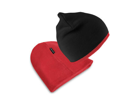 Gorro de punto contrastado