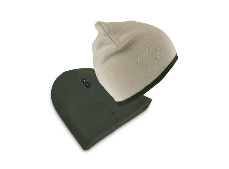 Gorro de punto contrastado