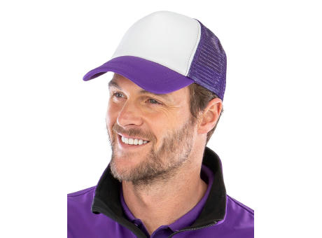 Gorra acolchada con ½ malla
