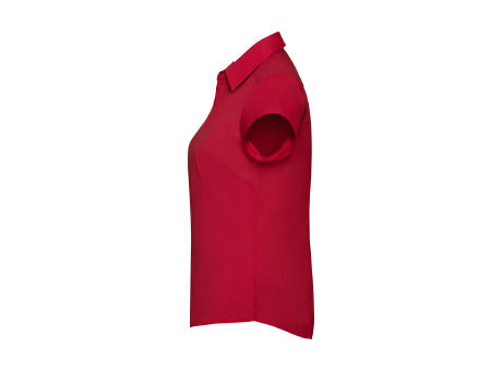 Camisa popelin manga corta mujer