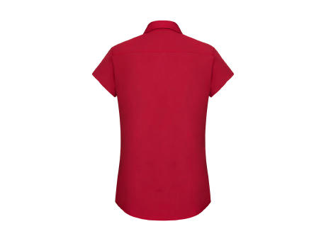 Camisa popelin manga corta mujer