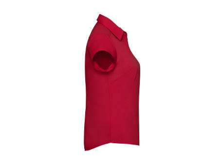 Camisa popelin manga corta mujer
