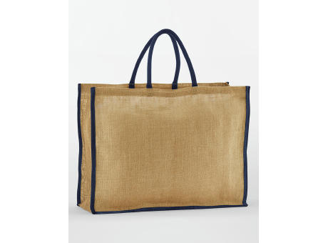 Bolsa shopper de yute natural almidonado Market