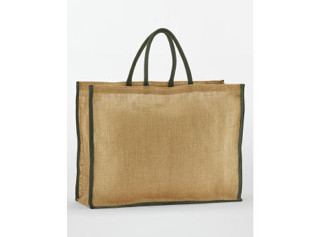 Bolsa shopper de yute natural almidonado Market