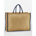 Bolsa shopper de yute natural almidonado Market