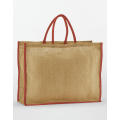 Bolsa shopper de yute natural almidonado Market