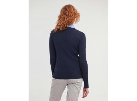 Jersey de punto cuello V mujer