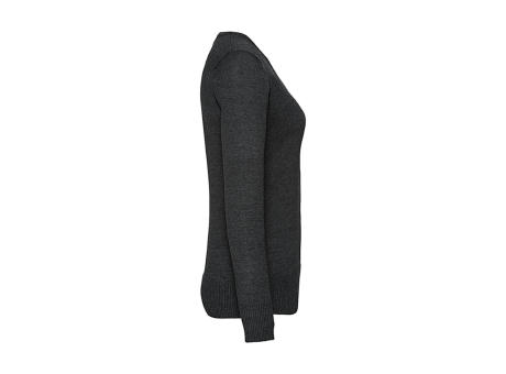 Jersey de punto cuello V mujer