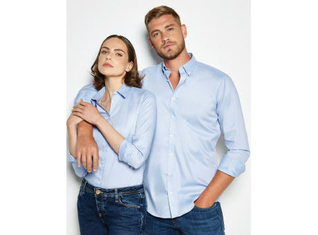 Camisa manga larga Mujer Stretch Oxford