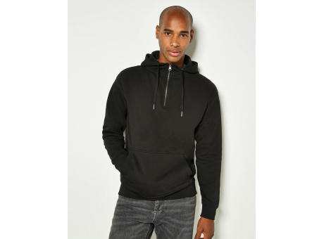 Sudadera con Capucha corte regular 1/4 cremallera
