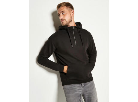 Sudadera con Capucha corte regular 1/4 cremallera