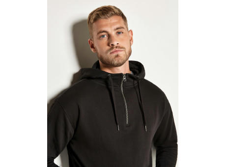 Sudadera con Capucha corte regular 1/4 cremallera