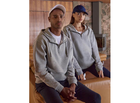 Sudadera con Capucha corte regular 1/4 cremallera