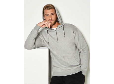 Sudadera con Capucha corte regular 1/4 cremallera