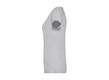 Camiseta cuello V Valueweight corte femenino
