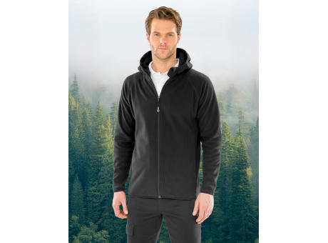 Chaqueta micropolar reciclada y con capucha 