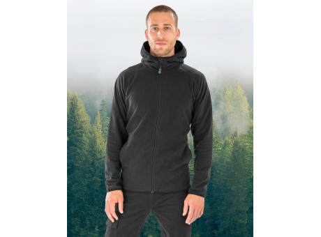 Chaqueta micropolar reciclada y con capucha 