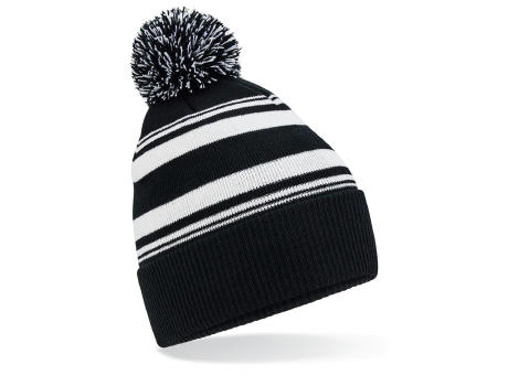 Gorro con rayas en abanico