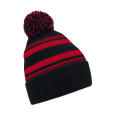 Gorro con rayas en abanico
