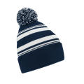 Gorro con rayas en abanico