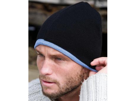 Gorro de punto contrastado