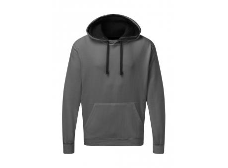 Sudadera capucha en contraste