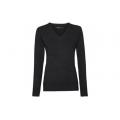 Jersey de punto cuello V mujer