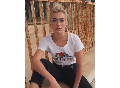 Camiseta Vintage mujer logo grande impreso