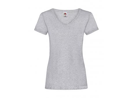 Camiseta cuello V Valueweight corte femenino