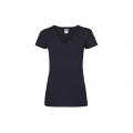 Camiseta cuello V Valueweight corte femenino