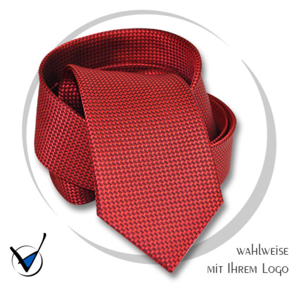Krawatte Kollektion Dessin 42-4 - Rot