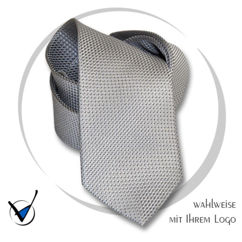 Krawatte Kollektion Dessin 42-7 - Silbergrau
