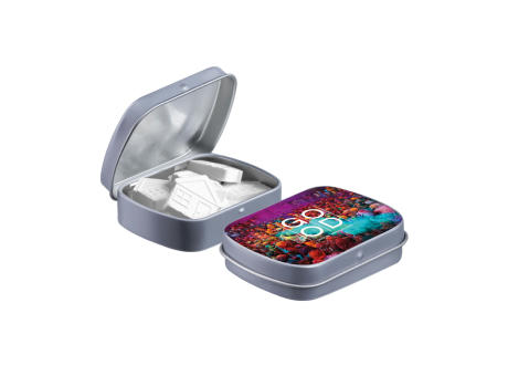 Mini Klappdeckeldose mit Form Pfefferminz