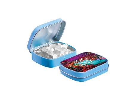 Mini Klappdeckeldose mit Form Pfefferminz
