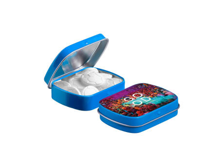 Mini Klappdeckeldose mit Form Pfefferminz