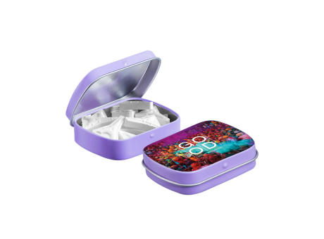 Mini Klappdeckeldose mit Form Pfefferminz