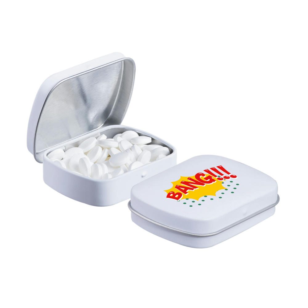 Turbo Mini-Klappdeckeldose mit Pfefferminz