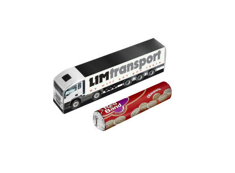 Mini LKW mit einer Rolle Süßigkeiten