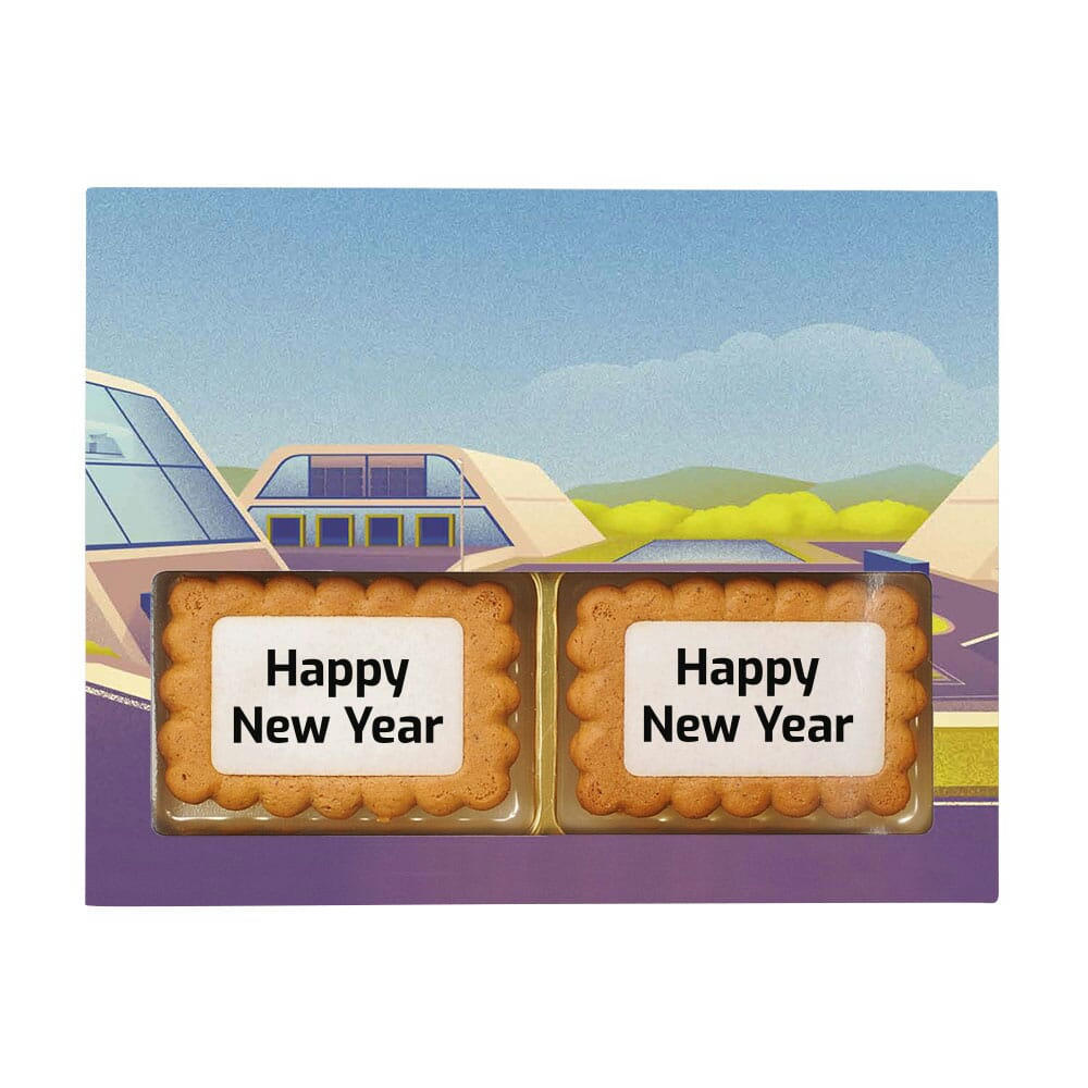 4 Kekse in einer Schachtel